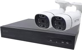 WTW 500万画素XPoEバレットカメラ2台セット (HDD2TB搭載)